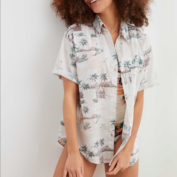 Aerie vintage aloha shirt Clearance